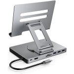 Hub usb c, adaptateur pour ipad pro m4 m2 m1 13 12, 9 11 pouces ipad air station d'accueil pliable avec ...