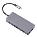 Hub usb c adaptateur multiport moyeu de type c 9 - en - 1 adaptateur multiport avec usb c à vga pour ... Hub usb c adaptateur multiport moyeu de type c 9 - en - 1 adaptateur multiport avec usb c à vga pour ...