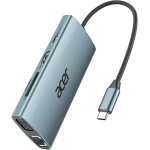Hub usb c, adaptateur type c vers hdmi 4k avec vga, ethernet rj45, pd 100w, lecteur de carte sd / tf, ...