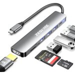 Hub usb c, adaptateur usb c vers hdmi 7 en 1 avec hdmi 4k, pd 100 w, 1 usb 3. 0, 2 ports usb 2. 0 et ...