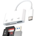 Hub usb c lecteur de carte micro sd tf (3 en 1) type - c 3. 0 port station d'accueil adaptateur compatible ...