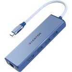 Hub usb c avec sortie hdmi 4k, 3 usb 3. 0, gigabit ethernet, adaptateur usb c compatible macbook air ...