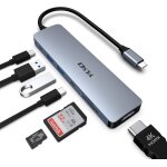 Hub usb c, station d'accueil usb c pour ordinateur portable 7 en 1 adaptateur usb multiport avec hdmi, ...
