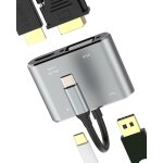 Hub usb c vers hdmi vga usb type - c 4 en 1 pour apple iphone 15 pro pour ipad macbook station d'accueil ...