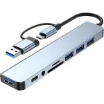 Hub usb multifonction usb - station d'adaptateur de type c stable, connecteur de de donn�esdispositif ...