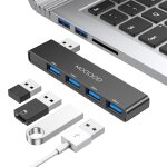 Hub usb pour ordinateur portable, usb hub 3. 0 usb splitter ultra slim data hub usb [charge non pris ...