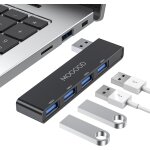Hub usb pour ordinateur portable, usb hub 3. 0 usb splitter ultra slim data hub usb [charge non pris ...