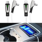 Hub usb pour tesla model 3 2021 - 2023 & model y 2021 - 2024 avec deux câbles rétractables de 27 w de ... Hub usb pour tesla model 3 2021 - 2023 & model y 2021 - 2024 avec deux câbles rétractables de 27 w de ...