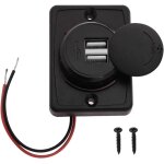 Hudb - chargeur de voiture double usb 3, 1 a 2 ports usb adaptateur de charge prise de panneau de charge ...