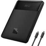 Hui - powerbank laptop pd 100w 20000mah usb c power bank slim batteries externe qc 4. 0 chargeur rapide ...