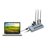 I - tec usb 3. 0 charging hub 7 port + power adapter 36 w - concentrateur (hub) - 7 x superspeed usb ...