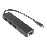I - tec usb c slim 3 - port hub with gigabit ethernet adapter - concentrateur (hub) - 3 x superspeed ...