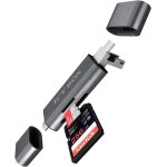 Icy box #60068, ib - cr200 - c external memory card reader grey