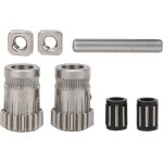 Imprimante 3d roue d'alimentation de poulie double engrenages poulie extrudeuse kit d'engrenage d'entranement ...