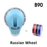 Imprimante d'tiquettes manuelle b90 pour dymo 12965 e101, gaufrage 3d, 9mm, roue russe, polonaise et ...