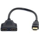Ineck prise hdmi 1 mle vers double hdmi 2 femelle y adaptateur de cble de rpartiteur lcd led hd ...