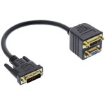 Inline 17301 changeur de genre de c�ble dvi - i dvi - i + vga (d - sub) noir