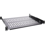 Inline 19  fachboden 350mm 50kg 1he ral 9005 schwarz (19114c)