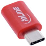 Inline 31650 changeur de genre de c�ble usb - c rouge