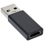 Inline 35810 changeur de genre de c�ble usb a male usb 3. 1 c noir