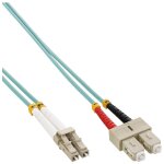 Inline - cordon de raccordement - lc multi - mode (m) pour sc multi - mode (m) - 0. 5 m - fibre optique ...