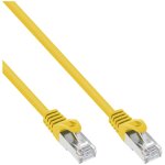 Inline - cordon de raccordement - rj - 45 (m) pour rj - 45 (m) - 1 m - sftp - cat 5e - moul� - jaune
