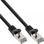 Inline - cordon de raccordement - rj - 45 (m) pour rj - 45 (m) - 25 cm - sftp - cat 5e - moul - noir ...