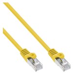 Inline - cordon de raccordement - rj - 45 (m) pour rj - 45 (m) - 7. 5 m - sftp - cat 5e - moul� - jaune ...