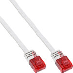 Inline - cordon de raccordement - rj - 45 (m) pour rj - 45 (m) - 7 m - utp - cat 6 - plat - blanc
