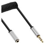 Inline slim - rallonge de cble audio - mini jack 4 ples mle pour mini jack 4 ples femelle - 1 m - ...