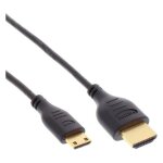 Inline superslim - cble hdmi avec ethernet - hdmi prise pour 19 pin mini hdmi type c prise - 30 cm - ...