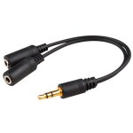 Insten cble adaptateur - doubleur / splitter - audio stro - 1 jack 3, 5 mm mle vers 2 jack 3, 5 ...