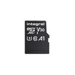 Integral - carte mémoire flash (adaptateur microsdxc vers sd inclus(e)) - 128 go - a1 / video class v30 ... Integral - carte mémoire flash (adaptateur microsdxc vers sd inclus(e)) - 128 go - a1 / video class v30 ...