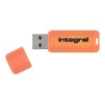 Integral neon - cl usb - 64 go - usb 2. 0 - orange