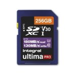 Integral ultimapro - carte mémoire flash - 256 go - video class v30 / uhs - i u3 / class10 - sdxc uhs ... Integral ultimapro - carte mémoire flash - 256 go - video class v30 / uhs - i u3 / class10 - sdxc uhs ...