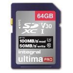 Integral ultimapro - carte mmoire flash - 64 go - video class v30 / uhs class 3 / class10 - sdxc uhs ...