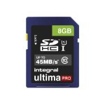 Integral ultimapro - carte mmoire flash - 8 go - class 10 - sdhc uhs - i