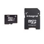 Integral ultimapro - carte mémoire flash (adaptateur microsdhc - sd inclus(e)) - 8 go - uhs - i u1 / ... Integral ultimapro - carte mémoire flash (adaptateur microsdhc - sd inclus(e)) - 8 go - uhs - i u1 / ...