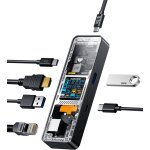 Intelligent visuel station d'accueil, 6 - en - 1 hub usb c, hdmi 4k@60hz, pd 3. 0 100w, 3 usb - a 3. ...