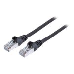Intellinet network patch cable, cat6, 2m, black, copper, s / ftp, lsoh / lszh, pvc, rj45, gold plated ...