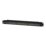Intellinet platine de brassage cat6 blinde, 24 ports, ftp, 1u, blocs de terminaison  impact  angle ...