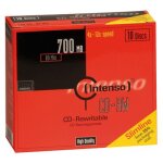 Intenso - 10 x cd - rw - 700 mo (80 min) 12x - botier cd troit