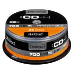 Intenso - 25 x cd - r - 700 mo (80 min) 52x - surface imprimable par jet d'encre - spindle