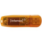 Intenso rainbow line lecteur usb flash 64 go usb type - a 2. 0 orange