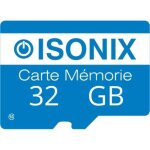 Isonix carte mmoire micro - sd 32 go micro sdhc / sdxc + adaptateur 100% rel class 10 blue