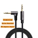 Jack 3, 5 mm à angle droit câble auxiliaire trs adaptateur audio stéréo auxiliaire pour casque jbl haut ... Jack 3, 5 mm à angle droit câble auxiliaire trs adaptateur audio stéréo auxiliaire pour casque jbl haut ...