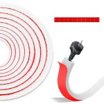 Jexnovashop - goulotte passe cable, 4m auto - adh�sif cache cable tv mural, type d 14 mm x 10 mm blanc ...