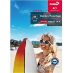 Jexnovashop - koala papier photo jet d'encre brillant, a3 297x420 mm 250 g / m 50 feuilles, avec rev�tement ...