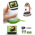 Jexnovashop - microscope pour enfants avec pied: microscopes num�riques main 100 - 1000x: ecran lcd 4k ...