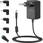 Jgd - 18v ac � dc 1a adaptateur d'alimentation, connecteur ue chargeur adapt� pour 18 volts (0, 1a 0, ...